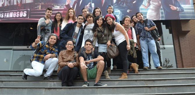 Visita de alumnos a Canal 13