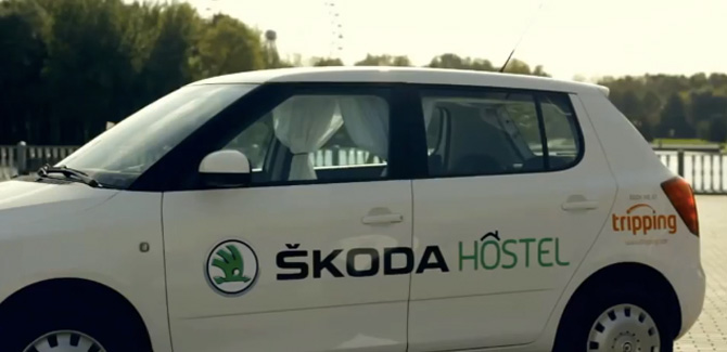 Skoda Fabia: El primer auto-hostal de Moscú