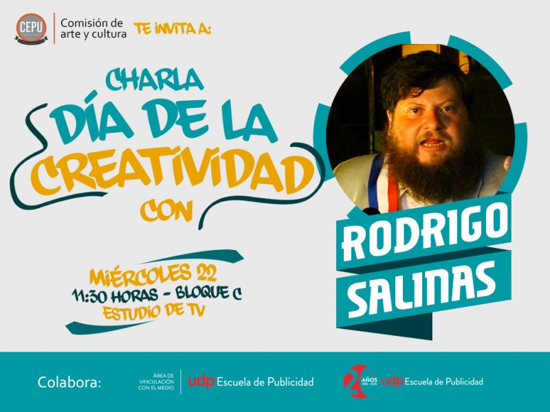 Te invitamos al Día de la Creatividad con Rodrigo «Guatón» Salinas